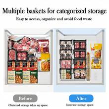 Chest Freezer Baskets - 5 Pack Stackable Freezer Organiser Ches Black UK Stock - Black - View 5