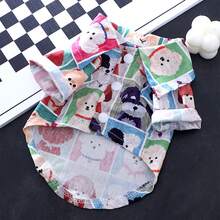 LANGXINGCS 1 件彩色狗狗印花宠物衬衫、活力猫狗衬衫、马耳他户外衬衫、约克夏犬和小型犬服装 - 彩色 - 查看 8