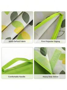 1 件大号加厚防沙防水垫、野餐毯、户外防水可折叠野餐垫、便携式野营垫，适合家人、朋友露营野餐（39.3 * 59 英寸） - 彩色 - 查看 3