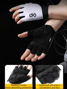 AOLIKES 1 件夏季自行车手套半指山地车骑行手套男士 SBR 加厚防滑减震骑行自行车配件