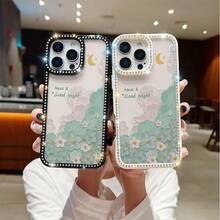 Funda para teléfono 1PC Teléfono Bling de doble cara, parte trasera dura suave a prueba de golpes, multicapa, TPU+PC, compatible 16/15/14/13/12/11 Pro/Plus - Blanco - Ver 2