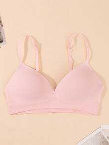 Seamless Knit Wireless Padded Comfort Push Up Sports Bra