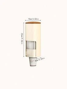 1/2 chiếc cốc dùng một lần, giá để cốc sang trọng nhẹ, máy rót cốc giấy, máy rót nước, giá để cốc, giá để đồ treo tường không đục lỗ - Nhiều màu - Xem 5