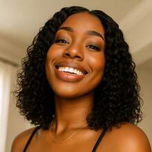 Role-Playing Props, Bride Dressing Props, 150 Density Short Hair, 14-Inch Size, 4*4 Design, Rose Adjustable Inner Net, Can Transform Into Various Styles High-Quality Fiber Material - Black - View 2