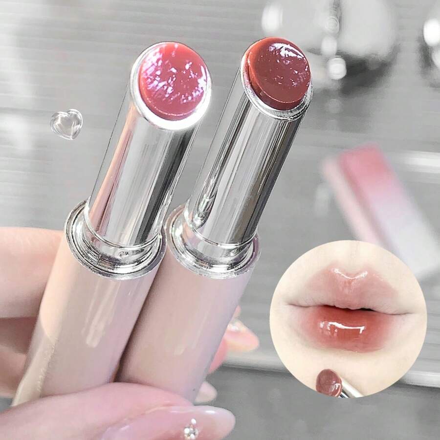 HERORANGE Glossy Mirror Lipstick – Hydrating Glass Shine Lip Balm, Moisturizing & Plumping Lip Glow Stick For Juicy, Dewy, Long-Lasting Lips - 01 - Xem 1