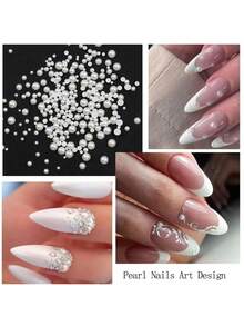 4 Boxes Nail Rhinestones 1.5mm-5mm 3D Nail Art Glass Crystal AB + Clear Nail Stones Gems Pearl Crystal Strass 3D Charm Gems Nail Multi-Shape 3D Nail Diamonds For Nail Art And DIY Decoration Nail Art Rhinestones Flatback Rhinestones Pearls Nail Charms For Acrylic Nails Crystals Nail Art Supplies Half Round Design Nail Gems - 彩色 - 查看 7