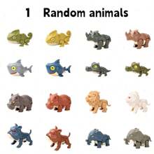 1/3/5件恐龙动物模型（款式随机不重复）恐龙咬手指玩具新奇模型动物恐龙摆件展示挂件饰品1/3/5件恐龙动物模型（带咬手指功能）款式随机，精致小巧，材质耐用，恐龙造型多样 - 彩色 - 查看 19