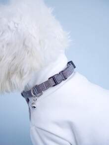 PINCOOL 可调节小型犬项圈，带领结、铃铛和牵引环，可爱的宠物散步配件 - 查看 3