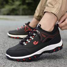 Men's Walking Shoes, Hiking And Running Through Parks, And Going To Shopping Malls Not Far Away Are All Good - 黑色 - 查看 1