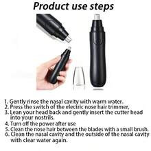 Electric Nose Hair Trimmer Unisex Implement Shaver Clipper Neck Hair Cutter Men's Shaving Tool Portable Clean Trimer - Black - View 6
