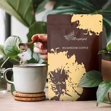 Mushroom Coffee USDA Organic With 6 Adaptogenic Mushrooms And MCT Oil, USA Grown Instant Coffee For Better Energy, Focus, Digestion, Immunity With Cordyceps, Lion's Mane, Turkey Tail, 30 Servings   2PCS - 2PCS - 查看 5