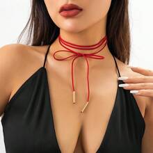 1 pezzo Collana con fiocco personalizzata minimalista e alla moda