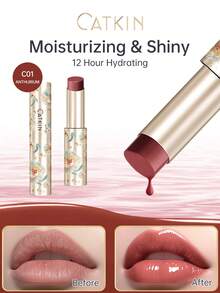 CATKIN 亮泽保湿润唇膏，轻盈唇部护理，亮泽不粘腻唇彩，3.4克，C01 芙蓉花 - C01 ANTHURIUM - 查看 8