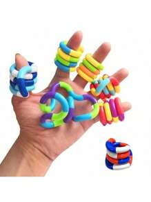 1/2/3/5/8/10/12/18/25Pcs Sensory Toys For Autistic Adults Decompression Toys Twisting Toys Colors Can Be Freely Matched,Fidget Toys,Fidget,Sensory Toys