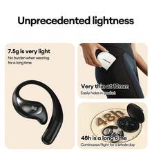 Monster GT27 Ear-Hook Bluetooth 6.0 Wireless Earbuds HIFI Stereo Sound 400 MAh Battery Long-Lasting Battery Life Binaural Microphone ENC Intelligent Noise Reduction Running Sports Suitable For Androie/IOS Earhook Earphones Earhook