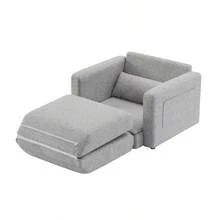 Futons - HELLGRAU + Stoff + 1 Sitz1 - Übersicht 6