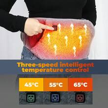 Hailicare Uterus Warmer Belt, Electric Heating Waist Belt, Graphene Heating, USB Charging, Handwarmer (Excluding Power Bank), Needs To Be Connected To Power Source For Use, Reaches Set Temperature In Approx. 8 Minutes