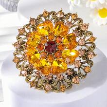 1 件复古优雅花环和十字架设计胸针，精致时尚配饰，适合女士服装、外套、夹克 - 适合作为礼物礼服配饰别针用于衣服包饰背包用于学校办公室配饰衬衫珠宝万圣节衣服别针有趣可爱的教师礼物服装配饰包饰 - 彩色 - 查看 22