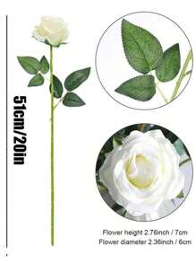 1pc/4pcs/5pcs/8pcs Red Rose Artificial Flowers Artificial Bridal Bouquet Realistic Velvet Faux Flower Flower Arrangement Decoration Fake Rose Artificial Rose For Valentine's Day Gifts Wedding Party Home Decoration, Birthday Gifts Outdoor Indoor Decor, Vase Floral Decor (Purchase Instructions: May Contain Odor, Please Place In Window For Ventilation For 1-2 Days) Artificial Plant
