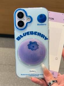 قضية الهاتف ذات ألوان الحلوى الصيفية بأشكال الإجاص البرتقالي الجوافة والتوت الأزرق المناسبة لهواتف أيفون 16 15 14 13 12 11 برو ماكس وبلس، غطاء خلفي ناعم وجميل بتصميم الفواكه مناسب للبنات