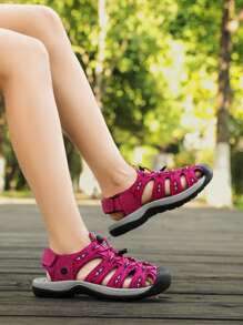 Sandalias de para mujer para el verano, sandalias cómodas, nuevas sandalias de diseñador para mujer, ligeras y para uso exterior en la playa, sandalias romanas de moda para mujer 2025