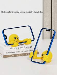 1 buc/2 buc nou 360 grade design original desen animat creativ față zâmbitoare degetul mare, suport de telefon mobil pentru birou, suport portabil de tip deget, cadouri unice pentru birou și uz casnic, cadouri de Crăciun pentru vizionarea de filme, potrivit pentru bărbați și adulți