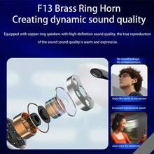 Fashionable Wireless Bluetooth Earphones, 5.3mm In-Ear Design, Powerful Bass, Super Long Battery Life, With Microphone, Suitable For Laptops, Tablets, Smartphones, Sports & Fitness. Christmas/Gift Choice. - W25 - View 6