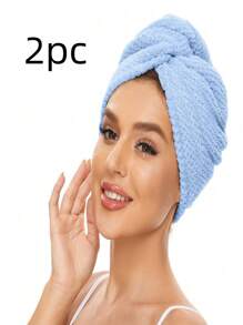 1 pezzo Asciugamano avvolgente per capelli in microfibra ultra morbida, 300 g/m², cappello da doccia asciugante delicato, asciugamano da bagno in colore tinta unita minimalista, turbante per capelli super assorbente e ad asciugatura rapida, cappello da doccia anti-crespo, accessori da bagno