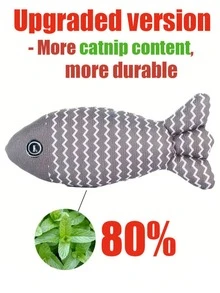 猫玩具猫薄荷鱼宠物咀嚼咬玩具猫用趣味互动软仿真鱼小猫训练玩耍玩具猫用品,适用于猫狗日常使用,狗用品,狗,猫必需品,狗配件,猫配件,猫生日装饰,猫玩具 - 彩色 - 查看 16
