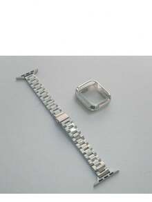 1 件 TPU 保护壳（带屏幕保护膜）+ 3 条超薄腕带适用于 Ultra 49 毫米和 46 毫米 42 毫米 45 毫米 41 毫米 44 毫米 40 毫米 - 礼品套装配件 - 金色 - 查看 4