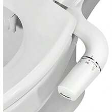 SAMODRA Bidet Attachment For Toilet UltraSlim NonElectric Bidet Insert For Toilet Left Adjustable Water Pressure Left Operation Dual Nozzles Butt Shower