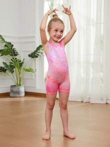 MENKEY Gymnastics Leotards One-Piece Gymnastics And Dance Suit For Girls Aged 2-8 Professional Cycling Sportswear Tween Girl Clothes  Halloween - 彩色 - 查看 6