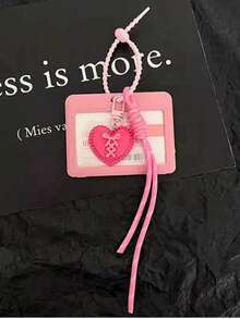 丝带蝴蝶结爱心卡包 适用范围：地铁卡 公交卡 火车票 轮渡卡 员工证 门禁卡 学生证 借书证 校园餐卡 女士钱包 迷你钱包 零钱包 卡包