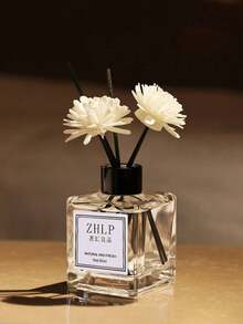 1 件 50ml 家居香薰香薰，持久清新效果，适用于厕所和浴室，无火香薰（装饰花/香薰棒数量随机）