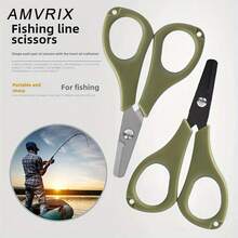 1pc Mini Stainless Steel PE Line Cutter, ABS Non-Slip Handle, Strong Cutting For Fishing Line/Lead Wire/Fine Iron Wire, Portable Fishing Scissors, Essential Fishing Tool - Multicolor - View 2