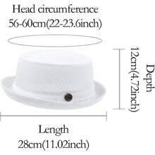 Summer Mesh Sun Hat Panama Fedora Breathable Mesh Mens Ladies Summer Caps - 卡其色 - 查看 4