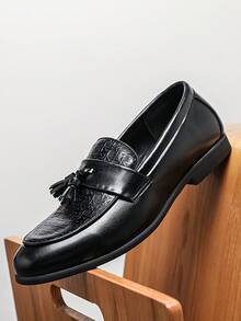 Nuevos mocasines informales tipo slip-on para conductores, zapatos versátiles para hombres adolescentes y adultos - Negro - Ver 1