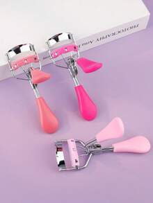 1个带内置梳子的睫毛夹，假睫毛辅助器，专业睫毛夹，强力定型，打造清晰轮廓，美化眼部，打造浓密睫毛，附赠额外橡胶垫，适合日常妆容的睫毛修饰工具 - 彩色 - 查看 5