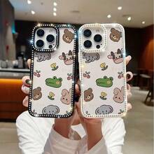 Funda para teléfono 1PC Teléfono Bling de Doble Cara, Parte Trasera Dura Suave a Prueba de Golpes, Multicapa, TPU + PC, Compatible con 16/15/14/13/12/11 Pro/Plus - transparente - Ver 8