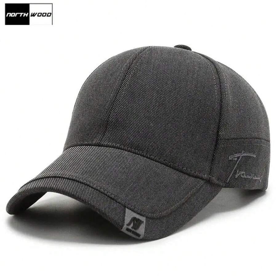 Gorras de béisbol sólidas para hombres Gorra de algodón al aire libre Gorras de hueso CasquetteHomme Trucker Hats AJLG - Gris Claro - Ver 1