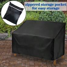 1PC 2/3/4 Seats Bench Cover Outdoor, Patio Seat Cover, Lounge Deep Chair Cover, Patio Loveseat Cover, 210D Oxford Fabric, Dustproof UV Resistant, Windproof, And Rainproof, Perfect Fit For Patio & Garden Furniture, Durable Protection, Easy To Clean, All-Season Use, Patio Furniture Covers, Stylish Chair Covers, Secure Fit Covers