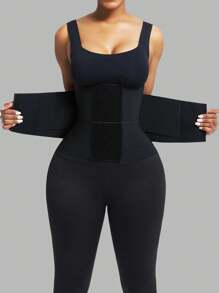 1 pièce Ceinture de maintien de la taille, Ceinture amincissante de taille, Ceinture de ventre Body Shaper avec triple enveloppement. Corset, Gaine, Fajas pour femmes