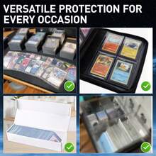 100 Pcs Soft Trading Card Sleeves, Top Loading 4 Mil Thick Sleeves For Standard Cards 2.5" X 3.5",Plastic Ultra-Clear Card Protector For Baseball , Football, Game, TCG, MTG,PTCG Cards - Clear - View 6