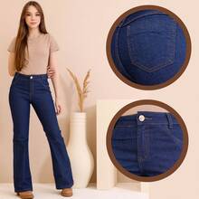 Jeans With Lycra Flare For Tall Girls 10-16 - Jeans - View 2