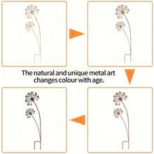 Estacas decorativas de Metal para jardín, macetero de flores para Patio, balcón, decoración de jardín, decoración para exteriores, accesorios de jardín, 1. - 1 pieza - Ver 7