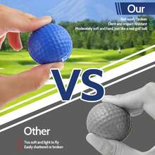 20 Pack Foam Golf Balls, 41mm Practice Golf Balls, Realistic Feel And Long Lasting Limited Fligh Practice Golf Balls For Backyard, Soft Golf Balls For Indoor Or Outdoor - Multicolor - View 5