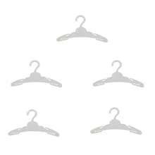 Suitable For 18-Inch American Doll Plastic Hangers, Doll Wardrobe Hangers, Doll Fireplace Hangers, Cute Mini Furniture Decor Accessory Small Hangers (5 Colors Available), Toy Gift For Little Girls & Boys, Birthday & Holiday