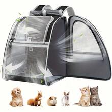 15lbs Capacity Cat Backpack, Large Pet Carrier Backpack Suitable For Medium/Small Dogs, Cats, Rabbits, Breathable Mesh Outdoor Travel Backpack For Hiking, Walking - Multicolor - View 10