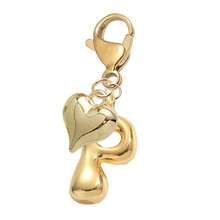 Bubble Letters Cute Necklace Pendant Bag Pendant-Lucky Crystal Pendant Paired With A Golden Heart Pendant, Alphabet Letters A-Z, Shiny Alloy Bag And Backpack Pendant-Perfect Gift For Birthdays And Special Occasions, Key Chain Ring Bag Backpack Pendant Car Pendant Gift For Ladies And Girls, Wallet And Handbag Accessories.Accessories Small Gifts For Women On Birthdays, Valentine's Day, Mother's Day - Multicolor - View 9