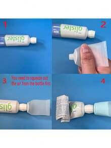 8pcs Plastic Toothpaste Tubes & Face Wash Refillable Bottles, Convenient For Travel, With Bottle Caps And Refill Bottles, Ideal For Home Use, Easy To Refill Toothpaste And Face Wash, Essential For Flights And Vacations - Multicolor - View 4